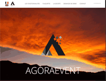 Tablet Screenshot of agoraevent.fr